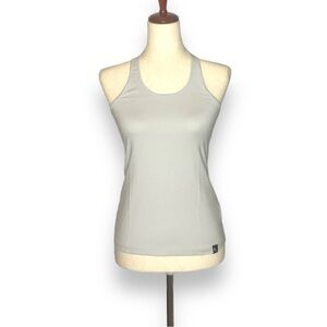 NEW Rokwolf Lunar Rock Grey Racerback Stretch Athletic Tank Top Size XSmall